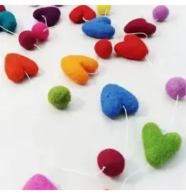 Felt Heart Garland, Nepal