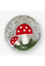Felt Mushroom Coasters- Set of 4