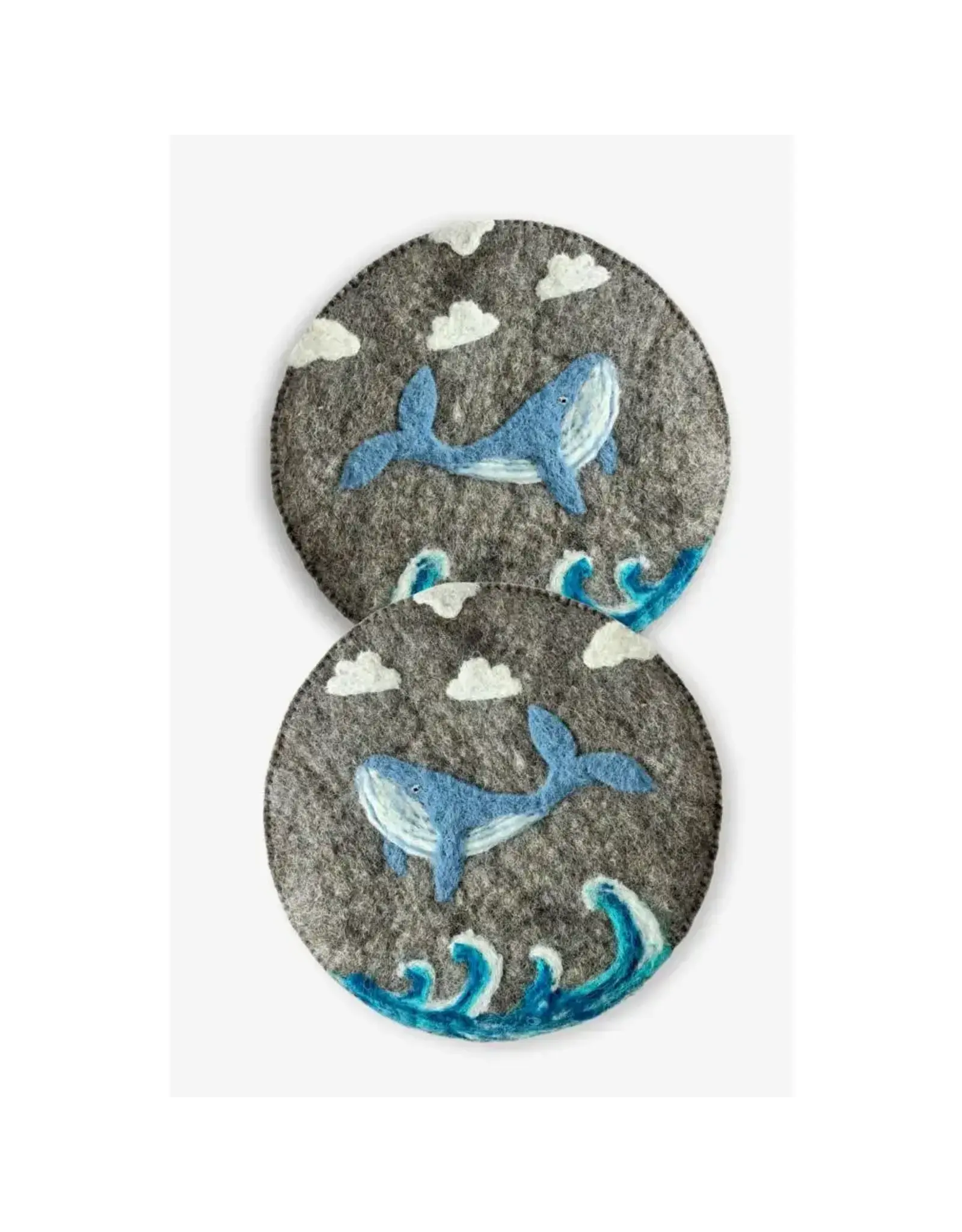 Felt Round Trivets, Assorted Patterns