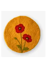 Felt Round Trivets, Assorted Patterns