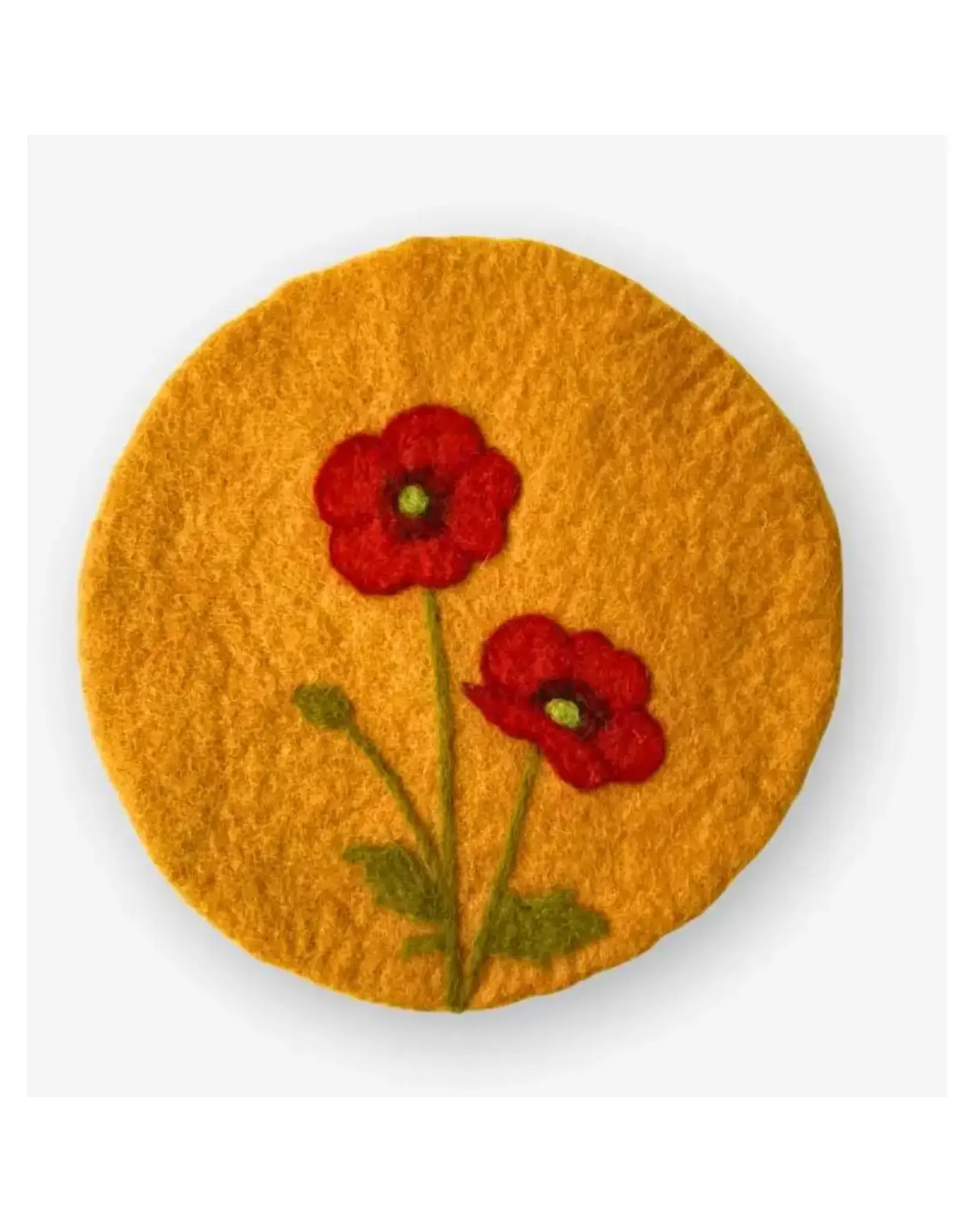 Felt Round Trivets, Assorted Patterns