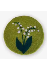 Felt Round Trivets, Assorted Patterns