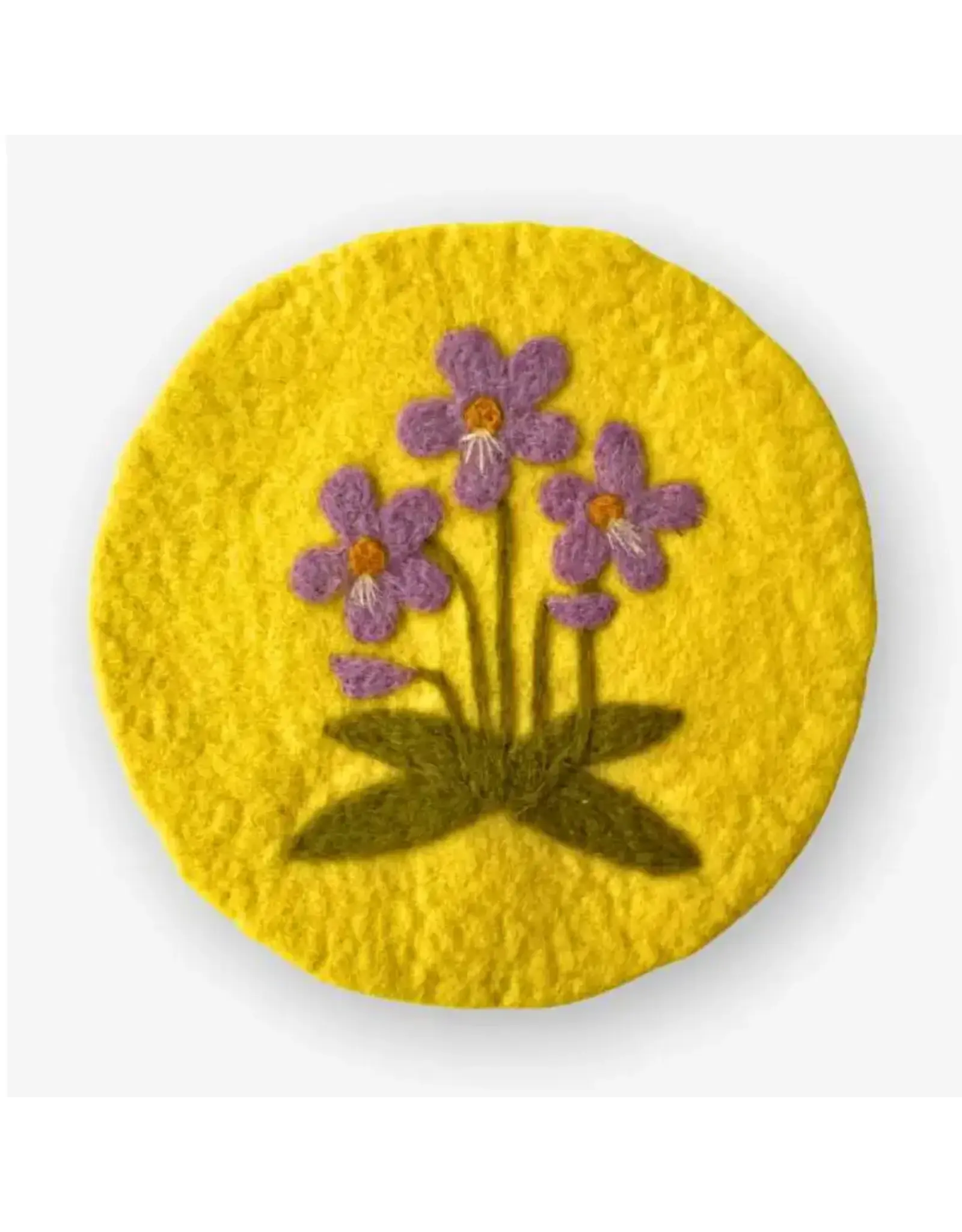 Felt Round Trivets, Assorted Patterns