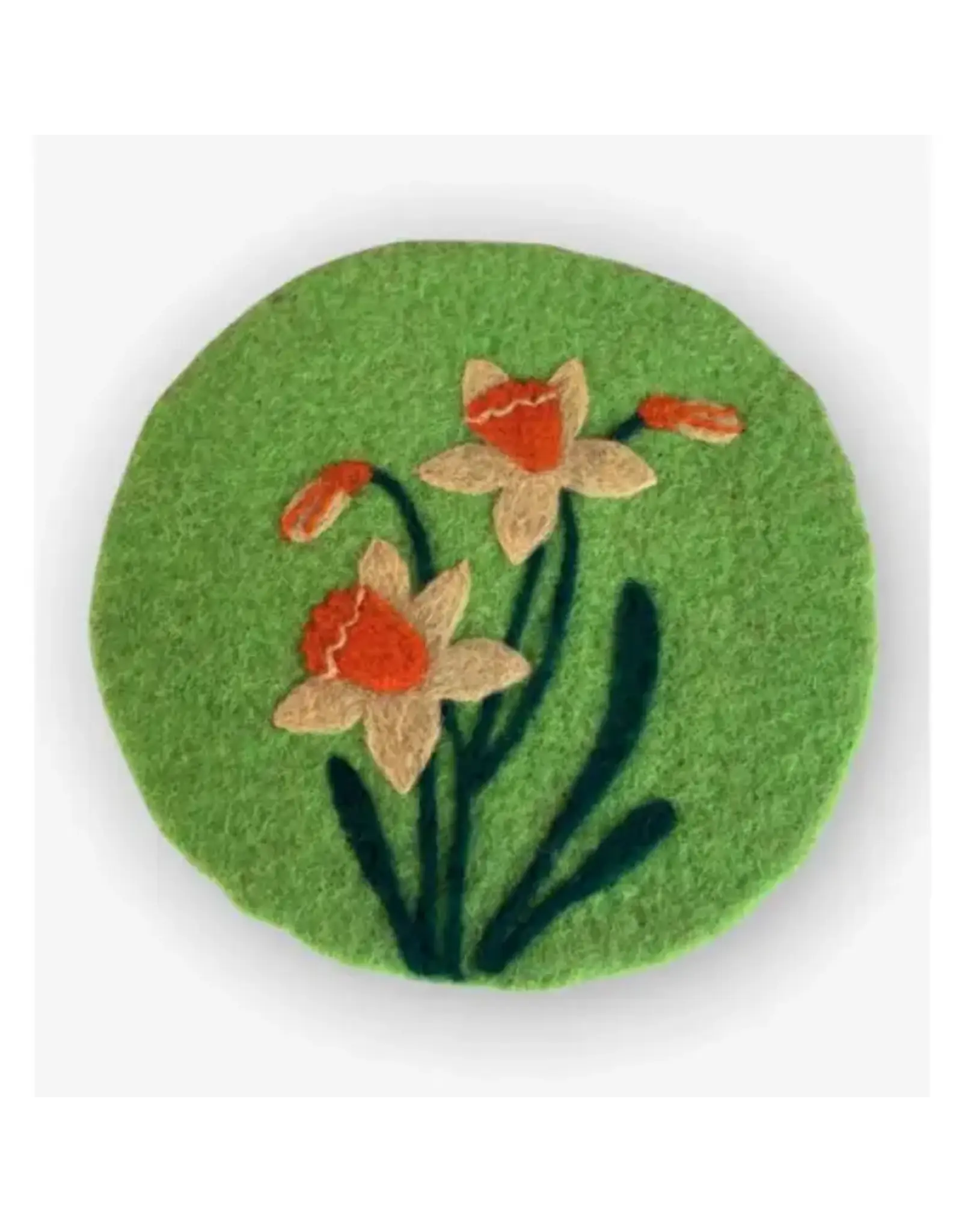 Felt Round Trivets, Assorted Patterns