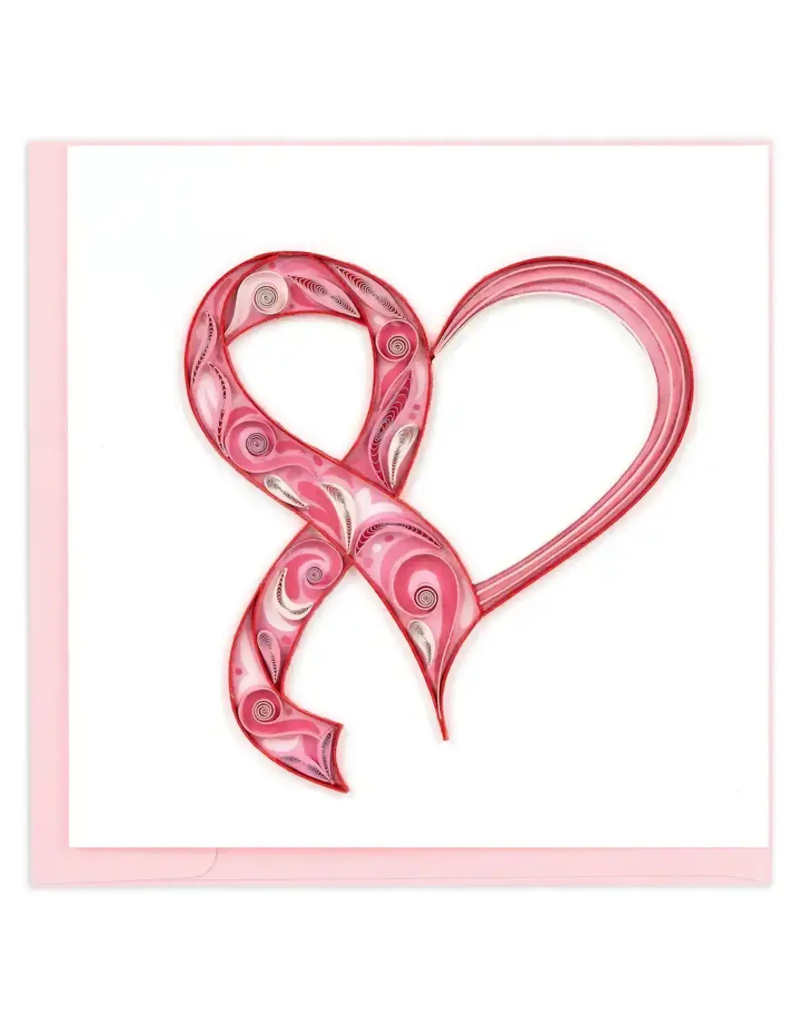 Quilled Breast Cancer Awareness Greeting Card, Vietnam
