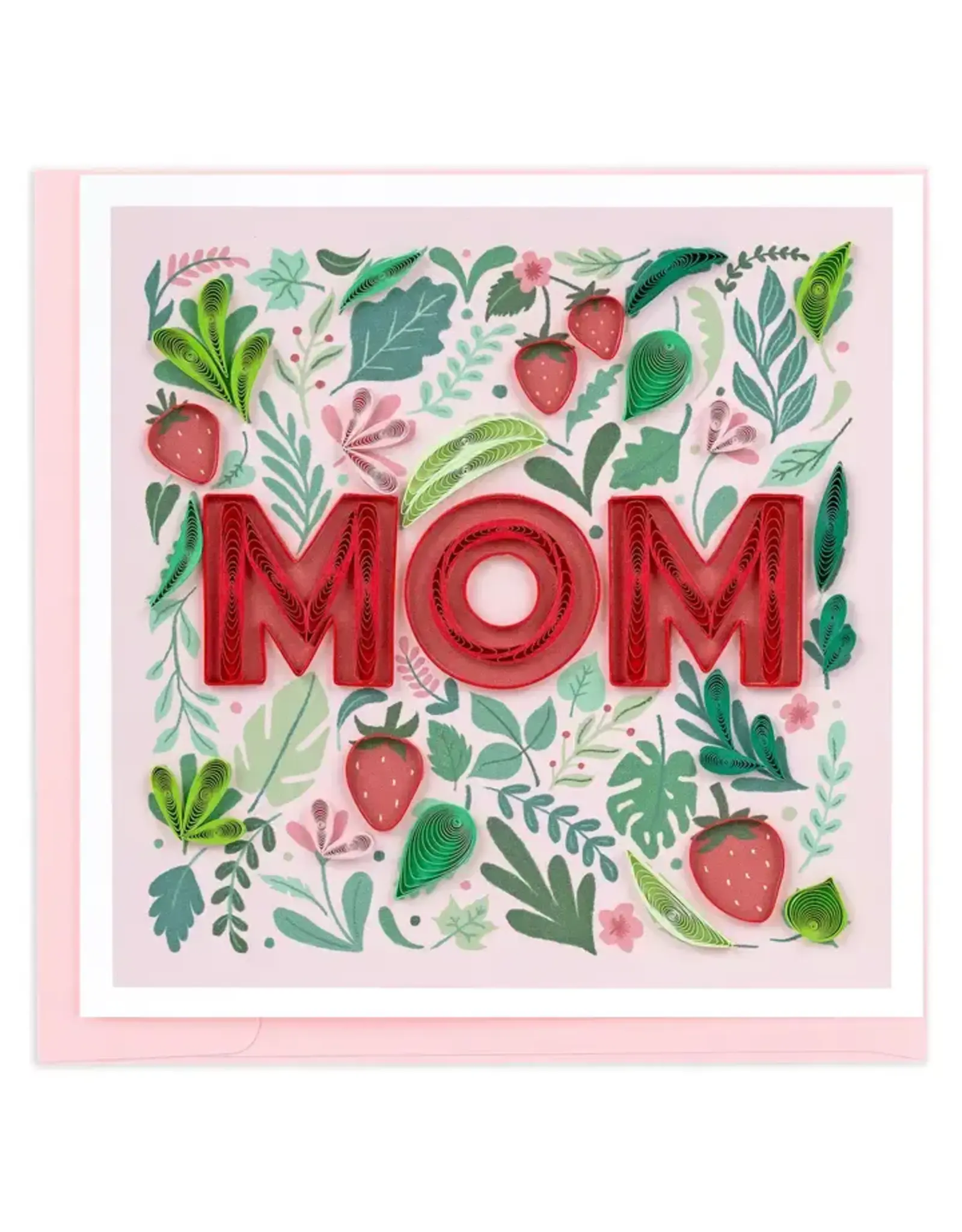 Quilled Strawberry Mom Greeting Card, Vietnam