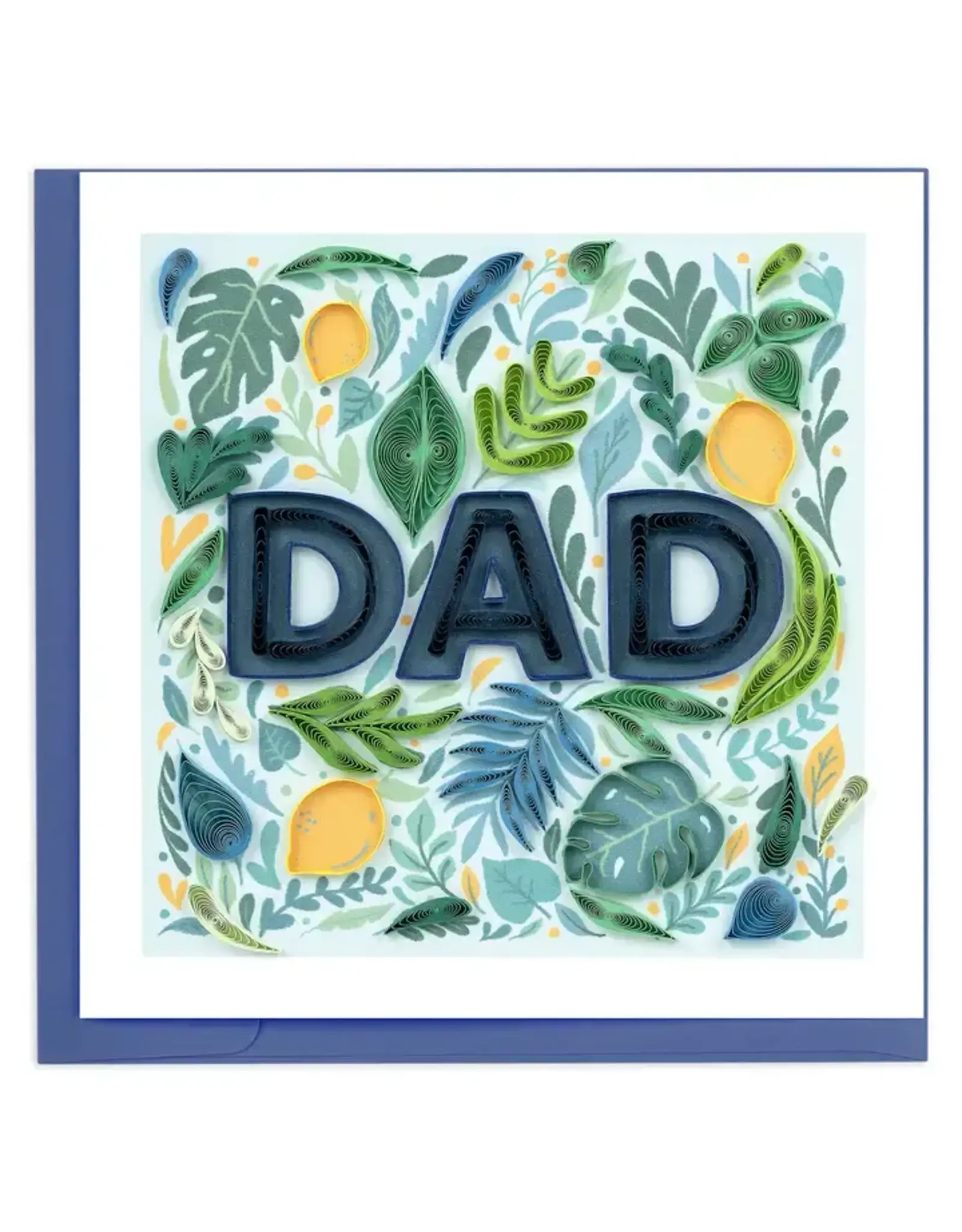 Quilled Botanical Dad Greeting Card, Vietnam