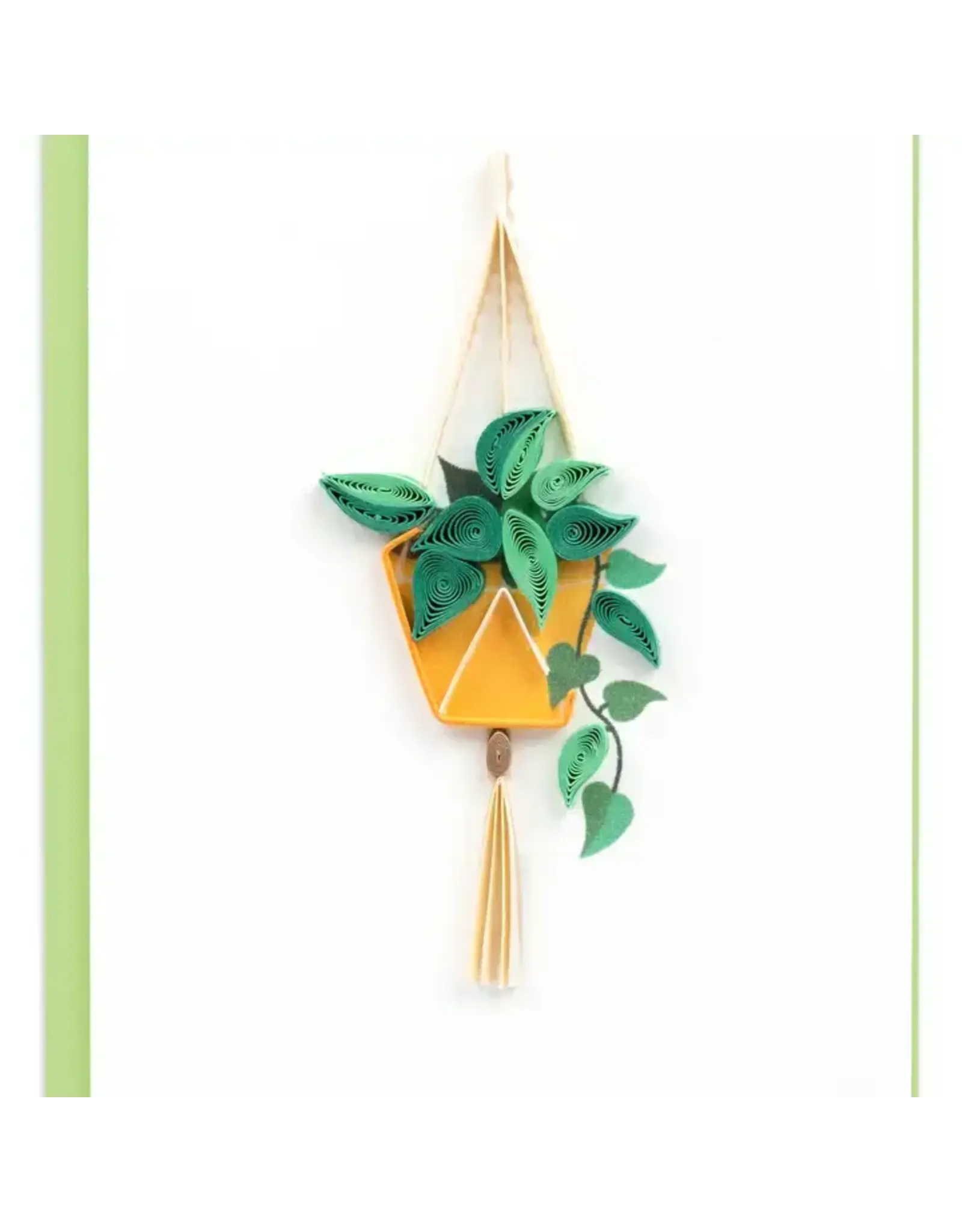Pothos Macrame Hanger Gift Enclosure Mini Card, Vietnam