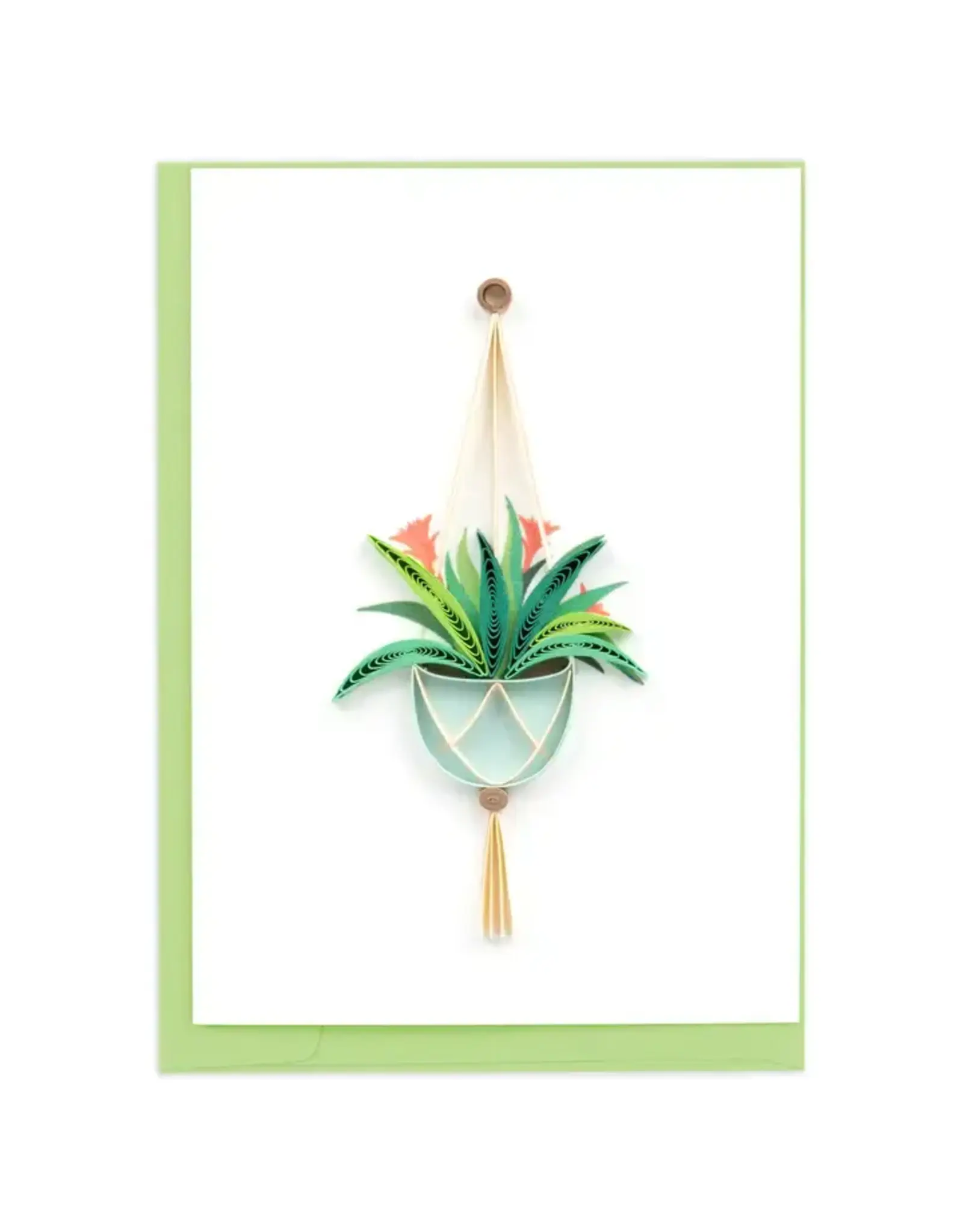 Bromeliad Macrame Hanger Gift Enclosure Mini Card, Vietnam