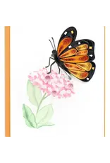 Quilled Monarch Milkweed Butterfly Gift Enclosure Mini Card, Vietnam