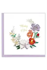 Quilled Thinking of You Floral Greeting Card, Vietnam