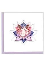 Quilled Ohm Lotus Greeting Card, Vietnam
