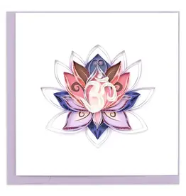 Quilled Ohm Lotus Greeting Card, Vietnam