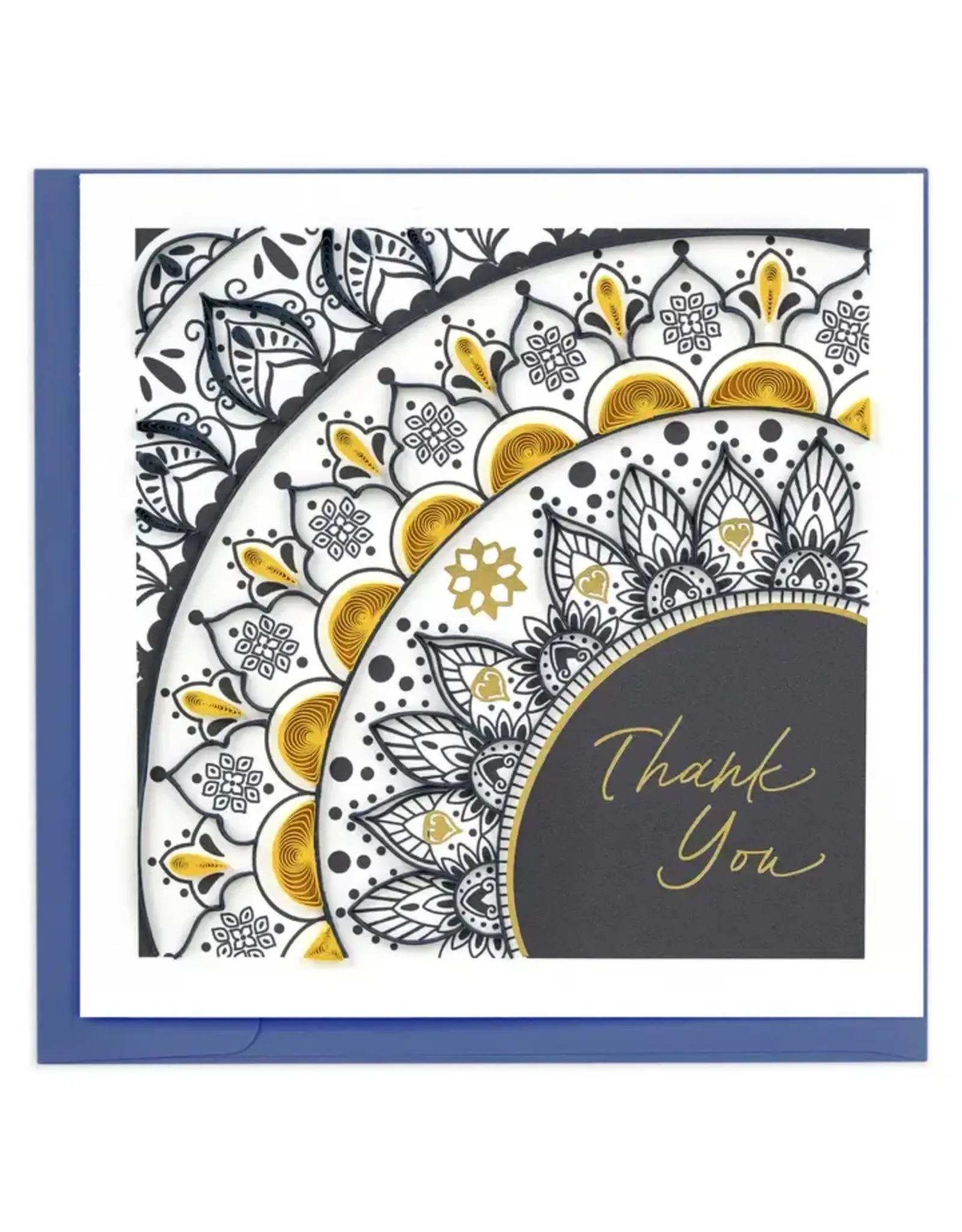 Quilled Thank You Mandala Greeting Card, Vietnam