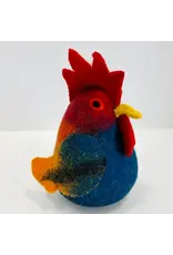 Toys - Rooster - Blue & Red, Nepal