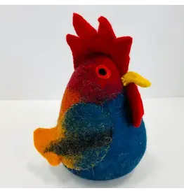Toys - Rooster - Blue & Red, Nepal