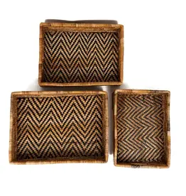 Banana Leaf Nesting Tray- Chevron