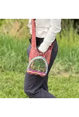 Reddish Stonewashed Passport Sling with Tree of Life Print
