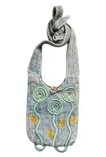 Cotton Crossbody Bag Tie Top or Backpack, Nepal