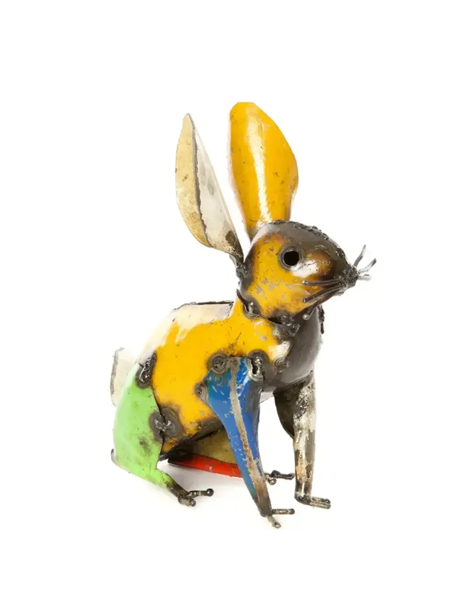 Rustic Colorful Oil Drum Rabbit, Zimbabwe