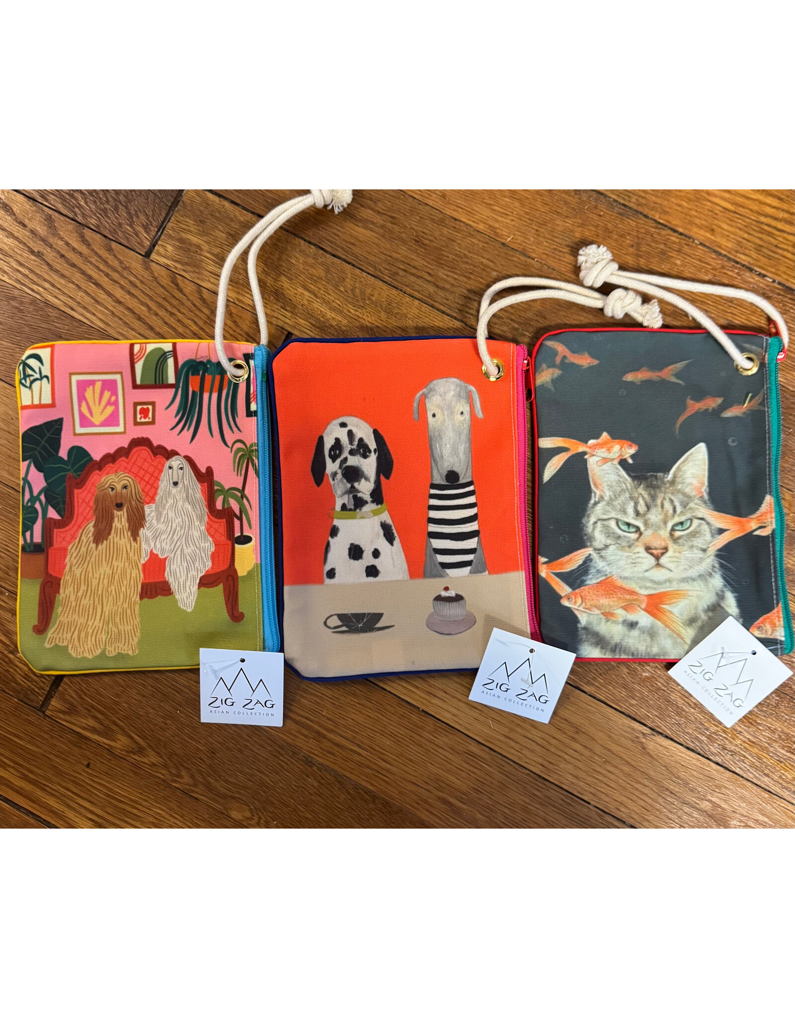 Animal Canvas Wristlet, Costmetic Bag Thailand