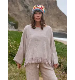 Brushed Woven Top, Ash