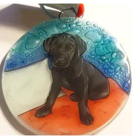Black Lab Ornament / Suncatcher