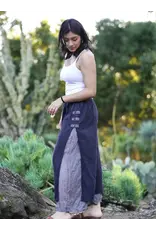 Ctn Gauze Layered Pants Black Os