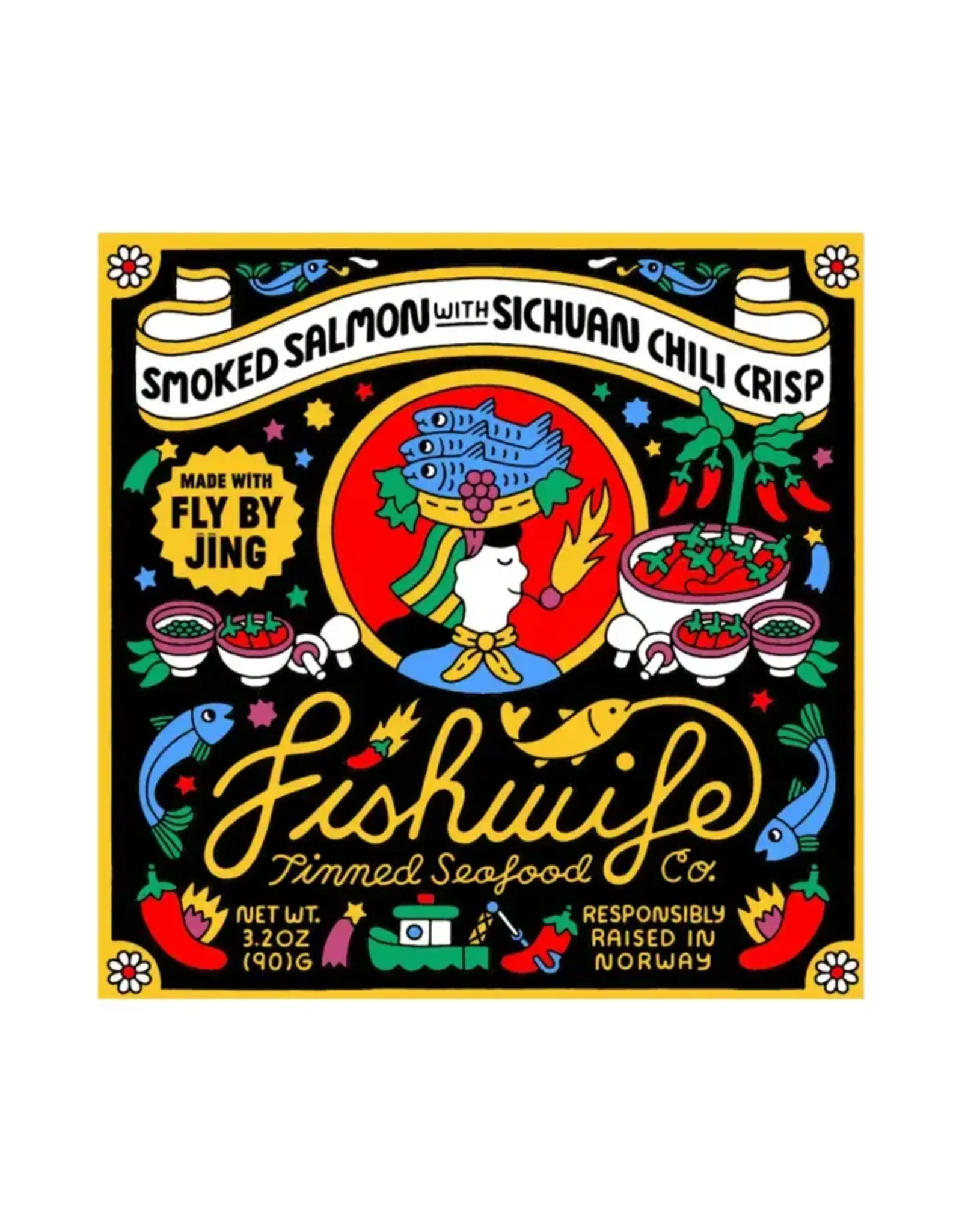 Smoked Salmon with Fly by Jing Sichuan Chili Crisp