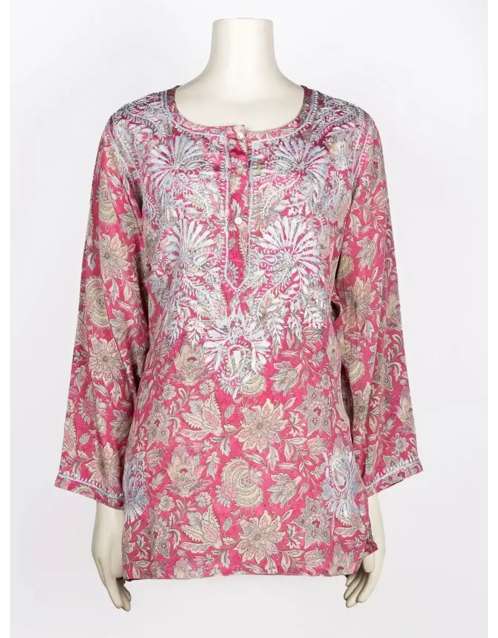 Kdc Emb. Tunic Pink Grey