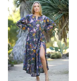 Calypso Leilani Dress Teal Gold