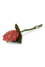 Artichoke Flower - Dusty Red, Nepal