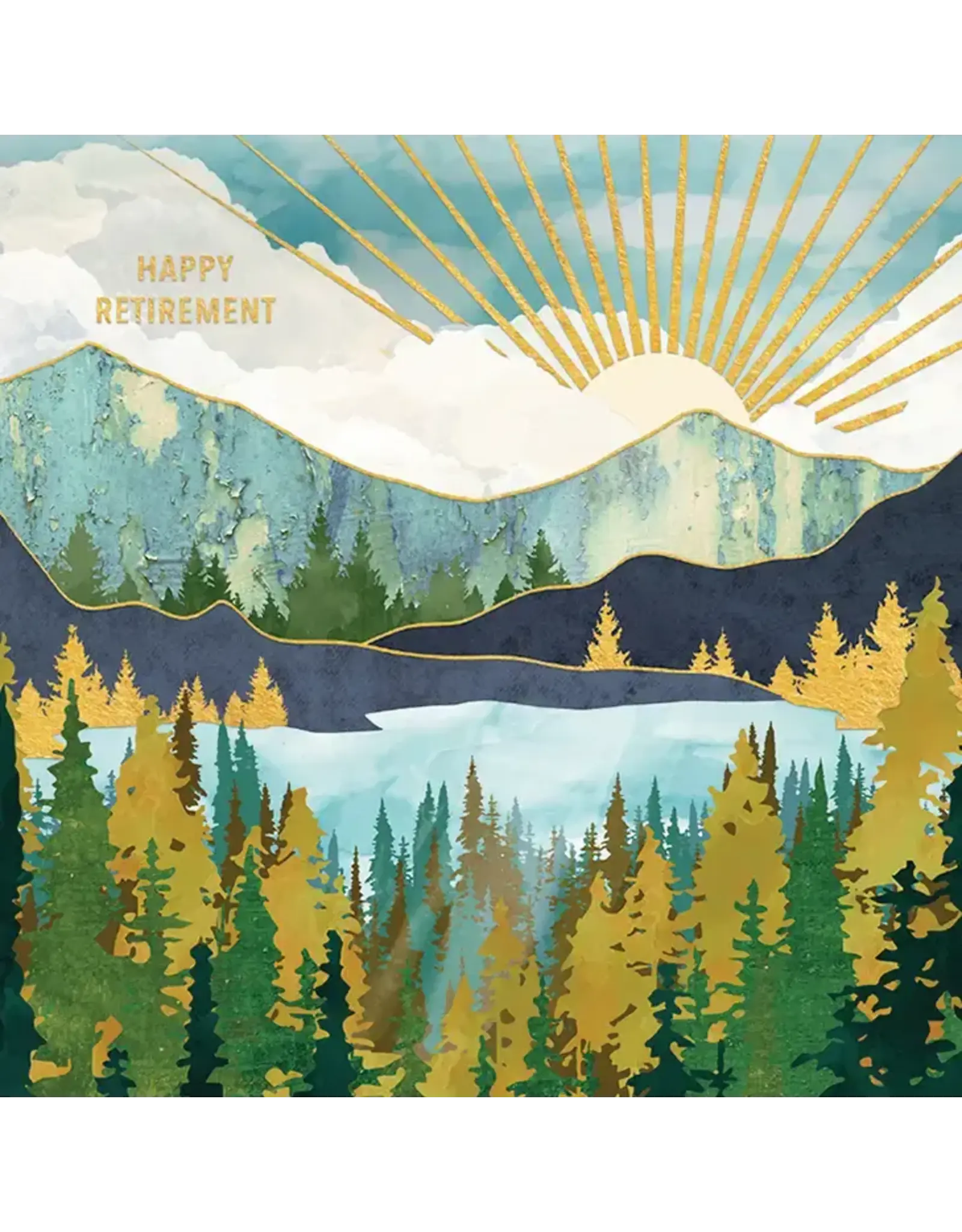 Autumn Sunrise Retirement Greeting Card
