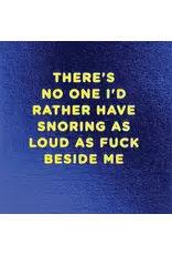 Snoring Love Greeting Card