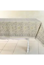 Cotton Tablecloth | Hand Block Printed | Zinnia, 60 x 90