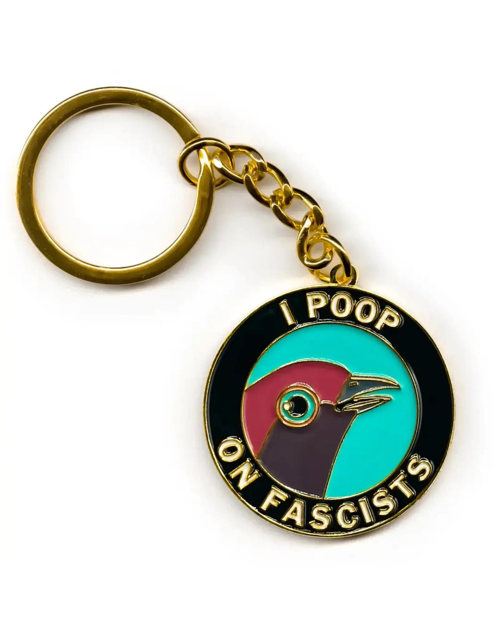 Poop On Fascists Keychain