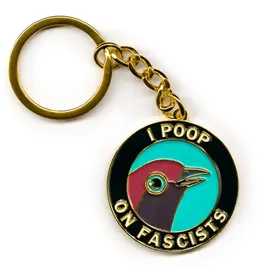 Poop On Fascists Keychain