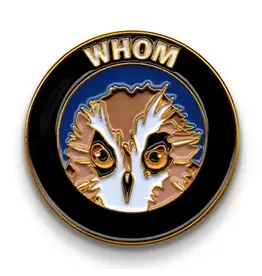 'Whom' Soft Enamel Lapel Pin