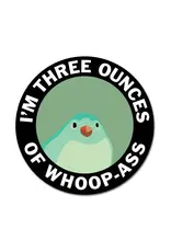 Three Ounces Vinyl Sticker