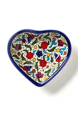 Blue West Bank Heart Trinket Dish, West Bank