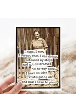 I Came, I Saw, I Forgot What I Was Doin. Greeting Card.