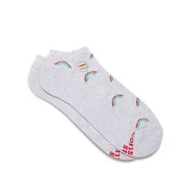 Ankle Socks that Save LGBTQ Lives (Radiant Rainbows) Medium/LG