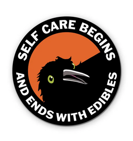 Trade roots Self Care Begins Edibles Vinyl Sticker