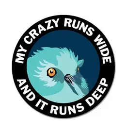 Trade roots My Crazy Runs Wide Vinyl Sticker