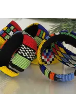 Beaded Cuff Bracelet - Colorful beads