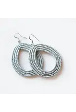 Wooven Loop Earrings, Variety of Colors, Rwanda