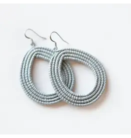 Wooven Loop Earrings, Variety of Colors, Rwanda