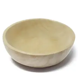 Hand Carved 6″ Elube Bowl  Natural Light