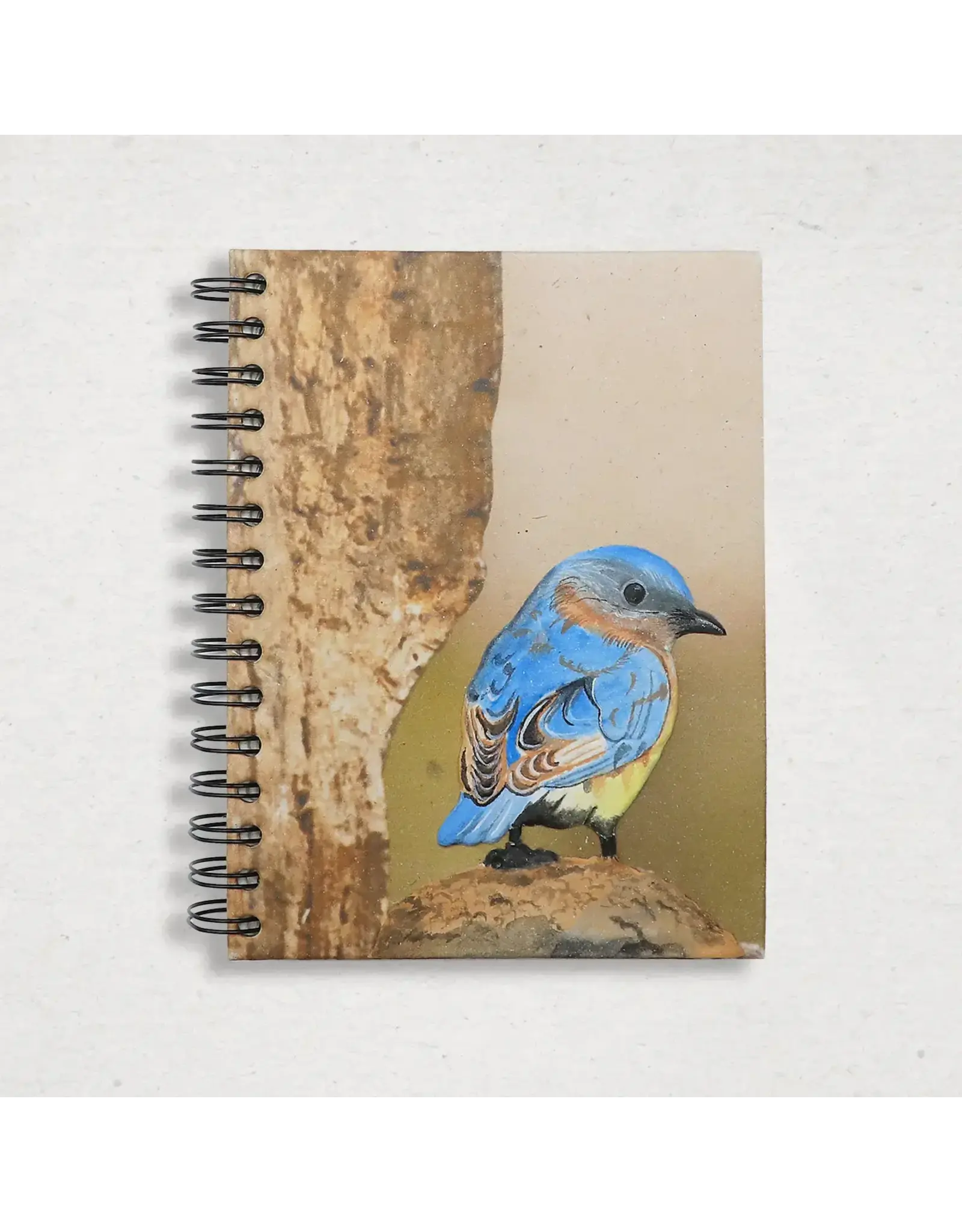 Trade roots Large Notebook, Mr. Ellies Pooh, Sri Lanka Blue Fronted Red Start