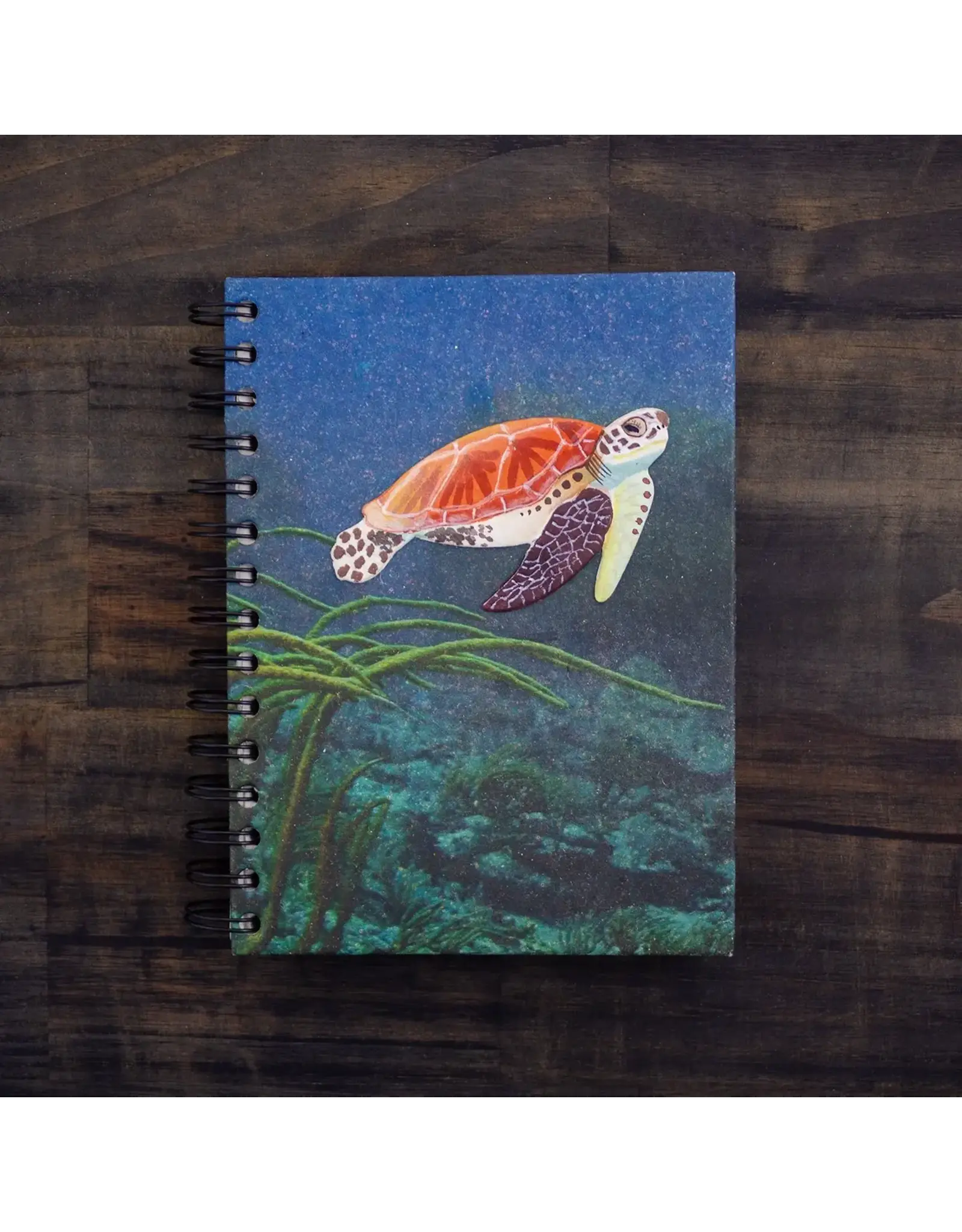 Trade roots Large Notebook, Mr. Ellies Pooh, Sri Lanka Sea Turtle